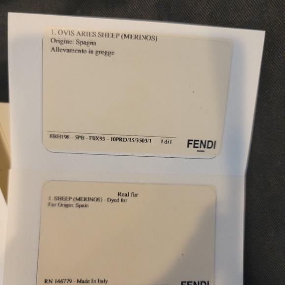 FENDI Logo multicolor Shearling bag - Picture 12 of 12